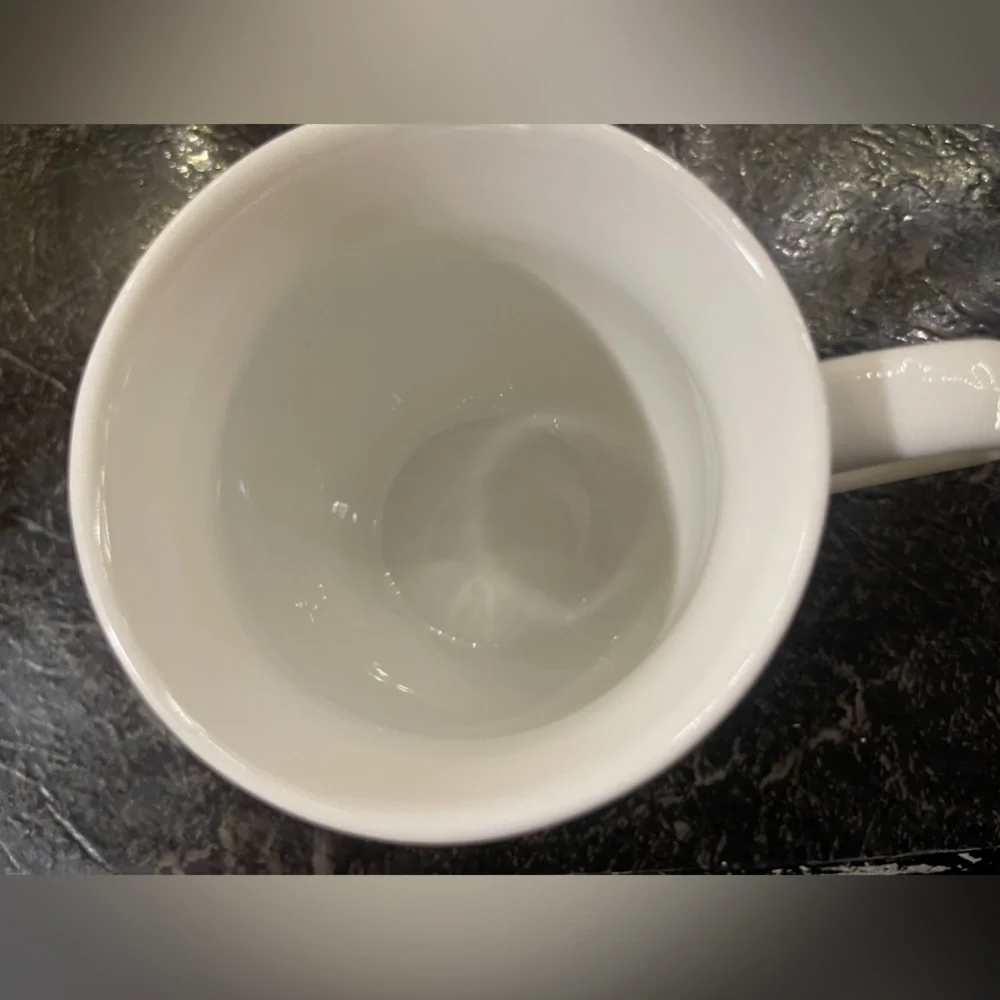 Pier 1 Imports Ava Letter K Initial Monogram 12 oz. Stoneware Coffee Mug Cup